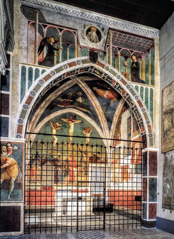 Castiglione Chapel with frescoes by Masolino, church of San Clemente, Rome