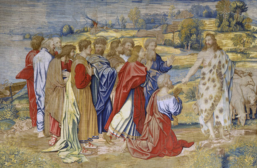 Christ's Charge to St Peter, 'Raphael' tapestry, Pinacoteca, Vatican Museums, Rome