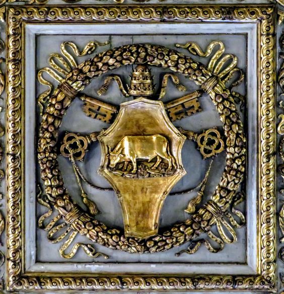 Coat of arms of Pope Alexander VI, Santa Maria Maggiore, Rome