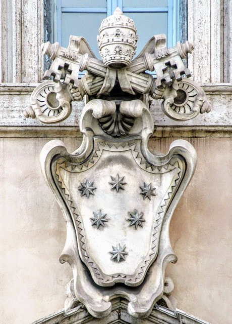 Coat of arms of Pope Clement X, Palazzo Altieri, Rome