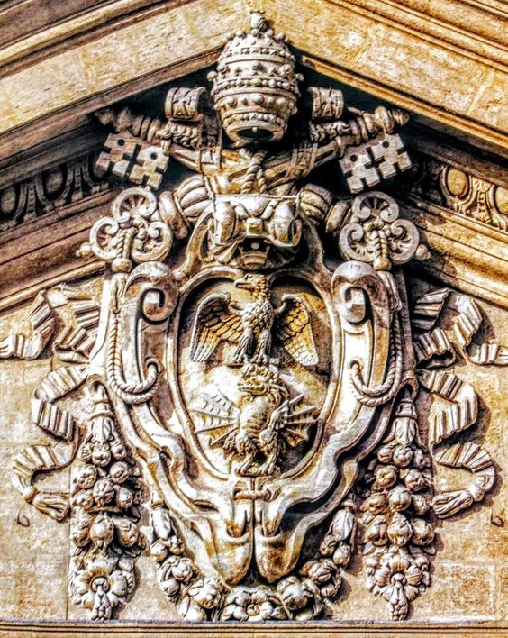 Coat of arms of Pope Paul V (r. 1605-21), St Peter's Basilica, Rome