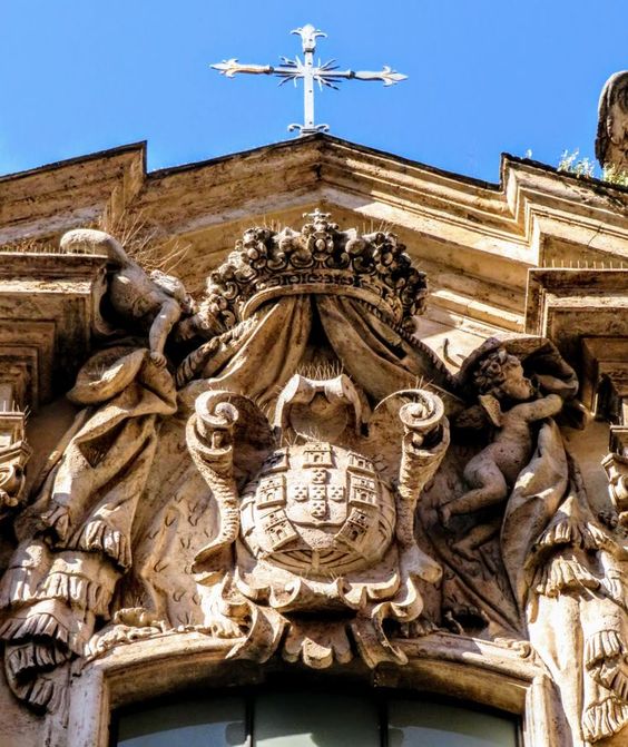 Coat of arms of Portugal, church of Sant' Antonio dei Portoghesi, Rome