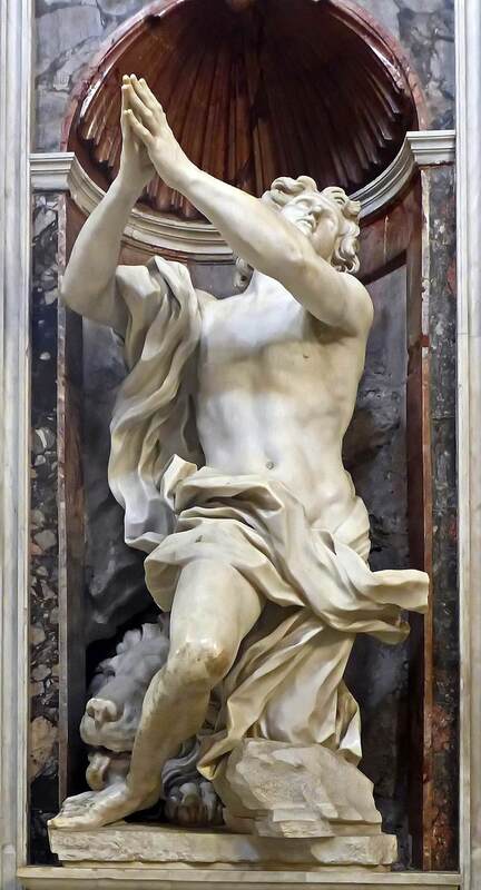 Daniel and the Lion by Bernini, Chigi Chapel, Santa Maria del Popolo, Rome