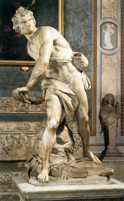 David by Gian Lorenzo Bernini, Borghese Gallery, Rome