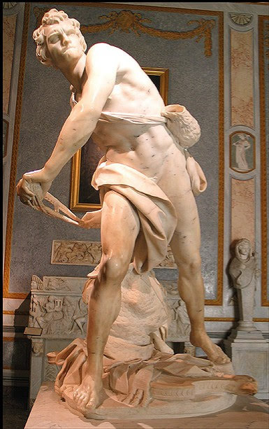 David by Gian Lorenzo Bernini, Borghese Gallery, Rome