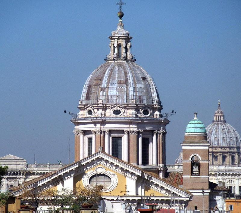 Dome of the church of San Carlo al Corso, Rome