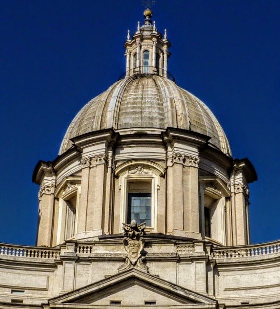Dome of the church of Sant' Agnese in Agone, Rome