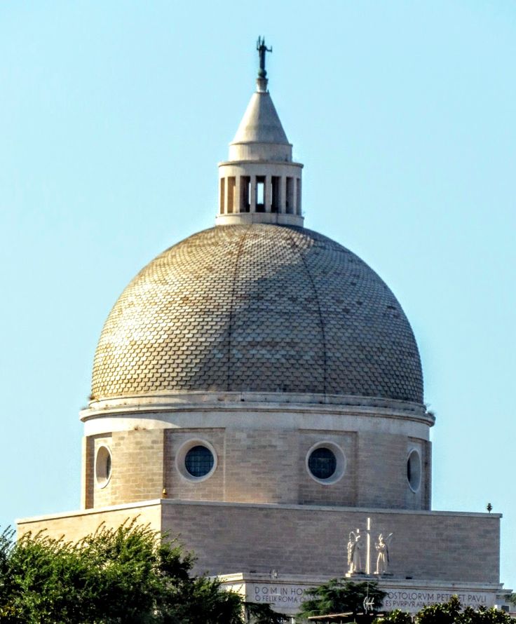 Dome of the church of Ss Pietro e Paolo, Rome