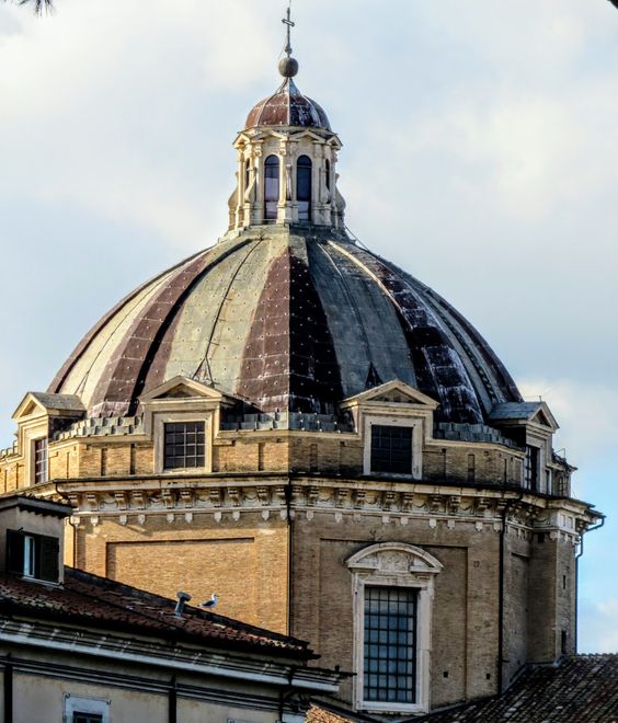 Dome of the church of the Gesu, Rome