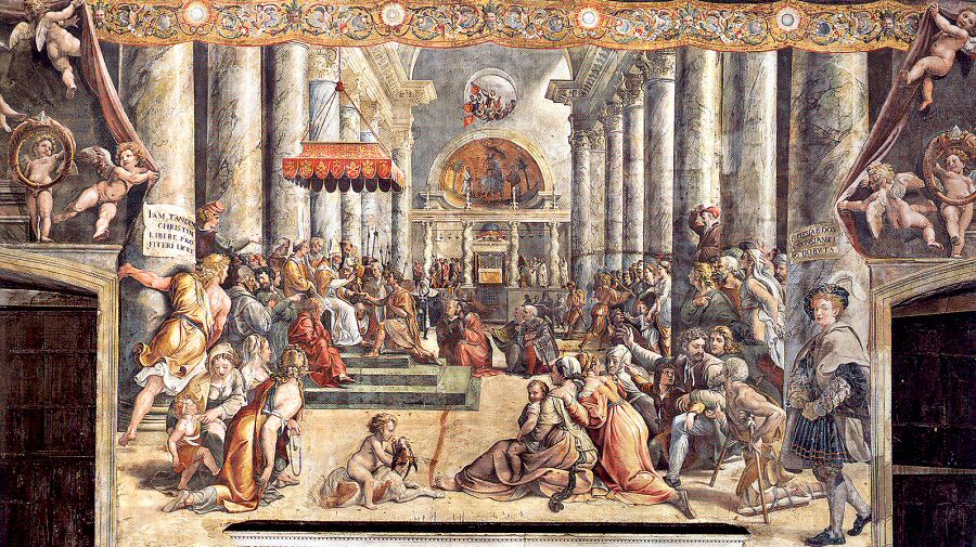 Donation of Constantine, Sala di Costantino, Vatican Museums, Rome