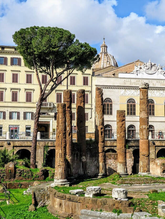 The site of assassination of Julius Caesar, Area Sacra, Rome