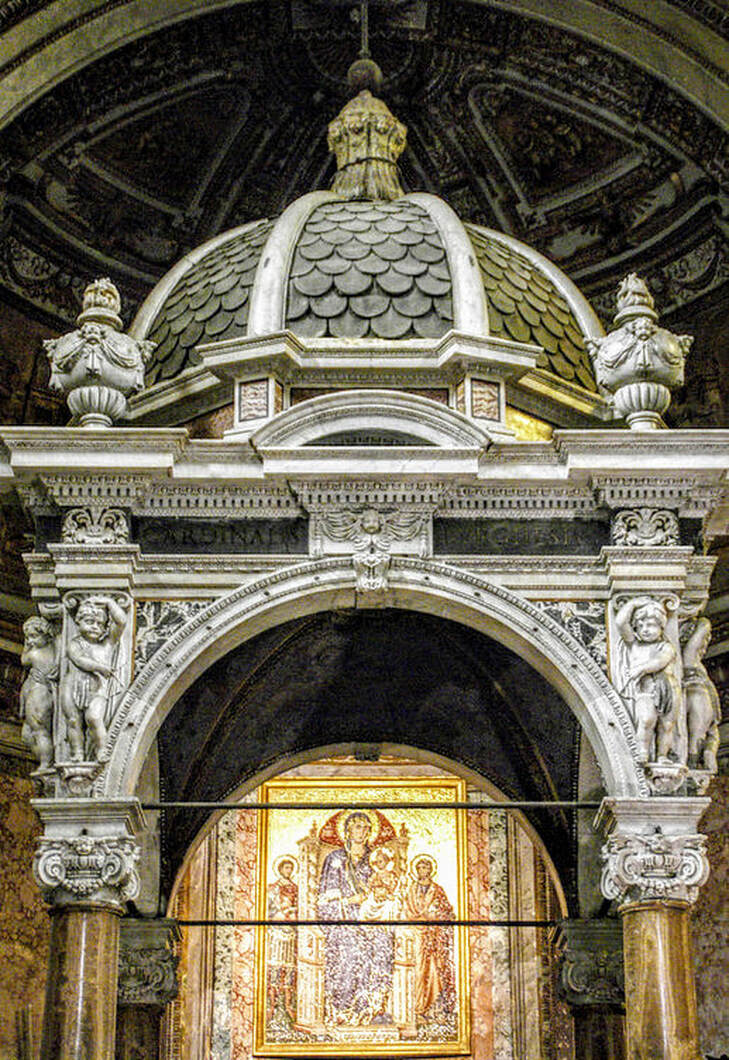 Baldacchino, church of San Crisogono, Rome