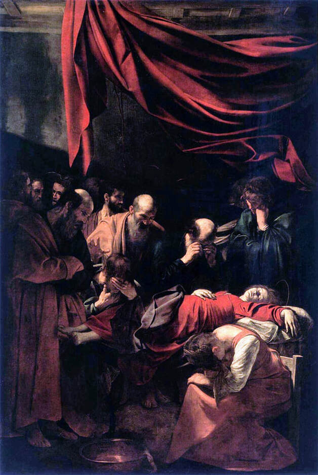 Death of the Virgin by Caravaggio, Louvre, Paris