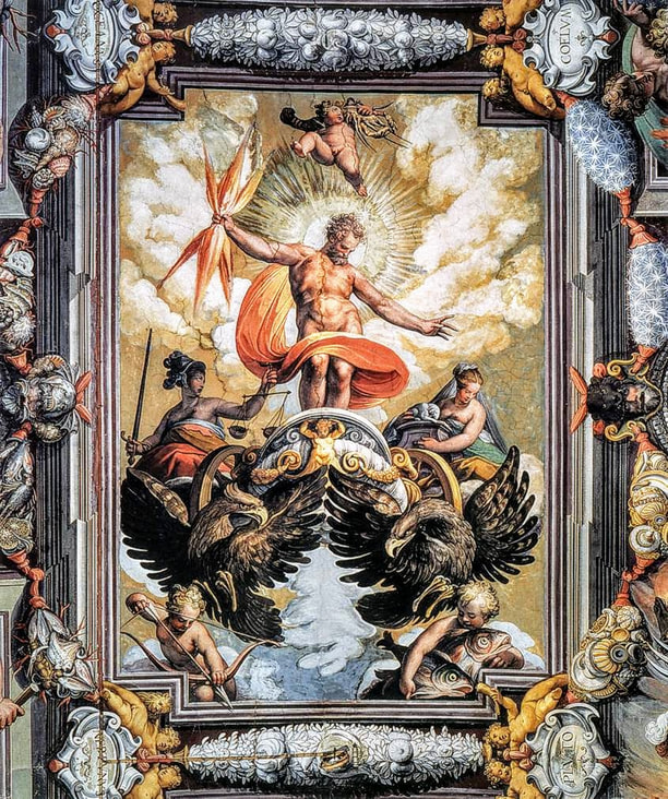 Fresco of Jupiter by Jacopo Zucchi, Palazzo Ruspoli, Rome