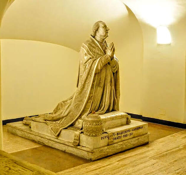Funerary monument to Pope Pius VI by Canova, Vatican Grottoes, Rome