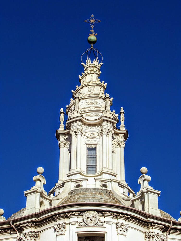 Lantern, church of Sant' Ivo alla Sapienza, Rome