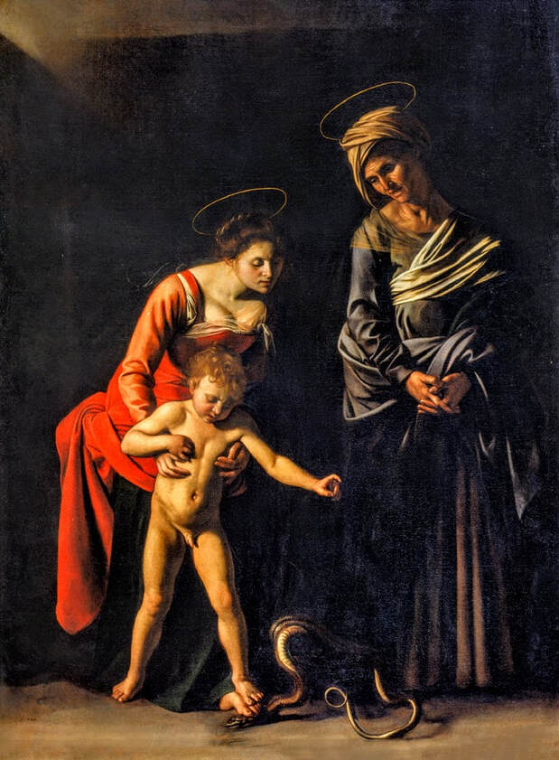 Madonna dei Palafrenieri by Caravaggio, Galleria Borghese, Rome
