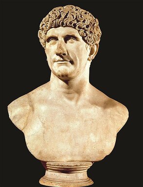 Marble bust of Mark Antony, Vatican Museums, Rome