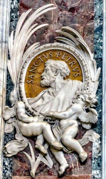 Medallion of St Peter, St Peter's Basilica, Rome