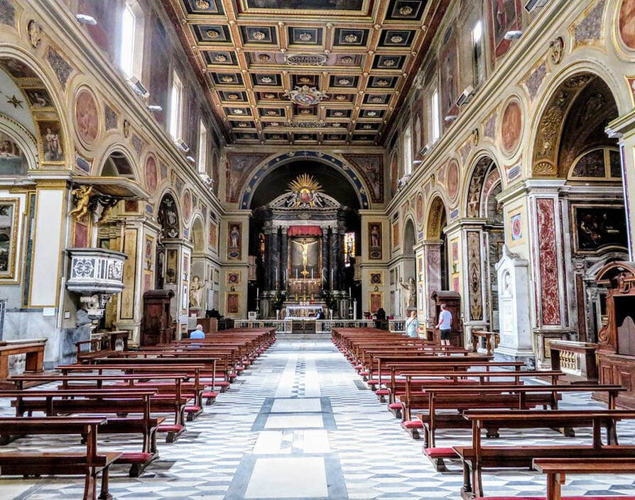 Nave, church of San Lorenzo in Lucina, Rome