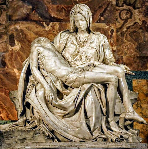 Pieta by Michelangelo, Basilica di San Pietro, Rome