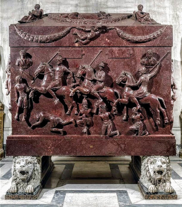 Porphyry sarcophagus of St Helena, Vatican Museums, Rome