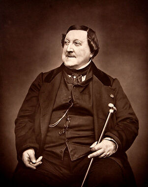 Portrait of Composer Rossini (1865) by Carjat