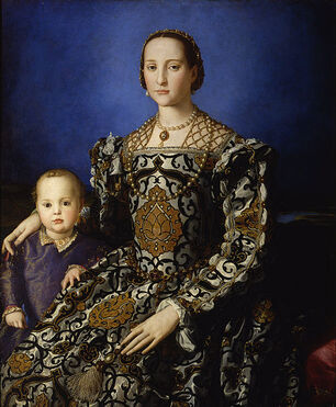Portrait of Eleonora di Toledo by Bronzino, Uffizi Gallery Florence