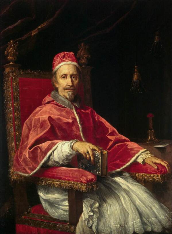 Portrait of Pope Clement IX by Carlo Maratti, Hermitage, St Petersburg, Russia, 