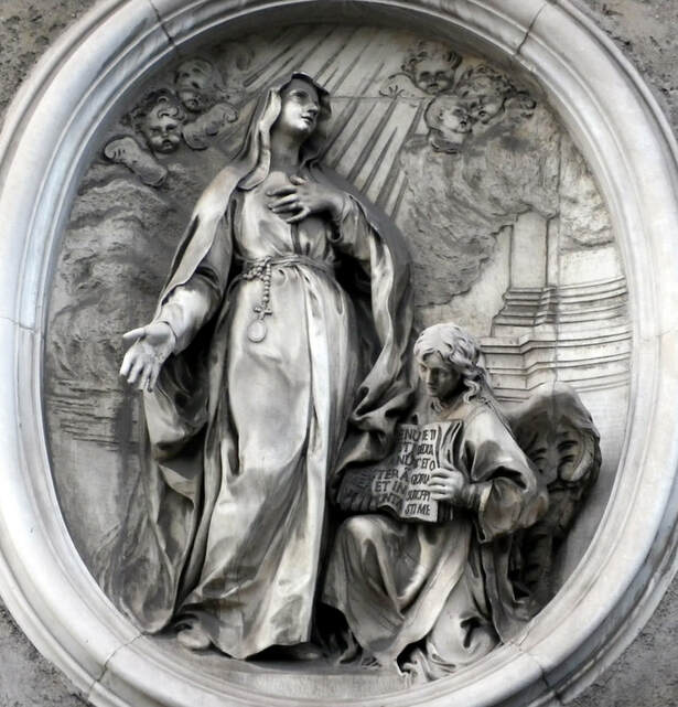 Relief of Santa Francesca Romana, Monastero delle Oblate, Rome