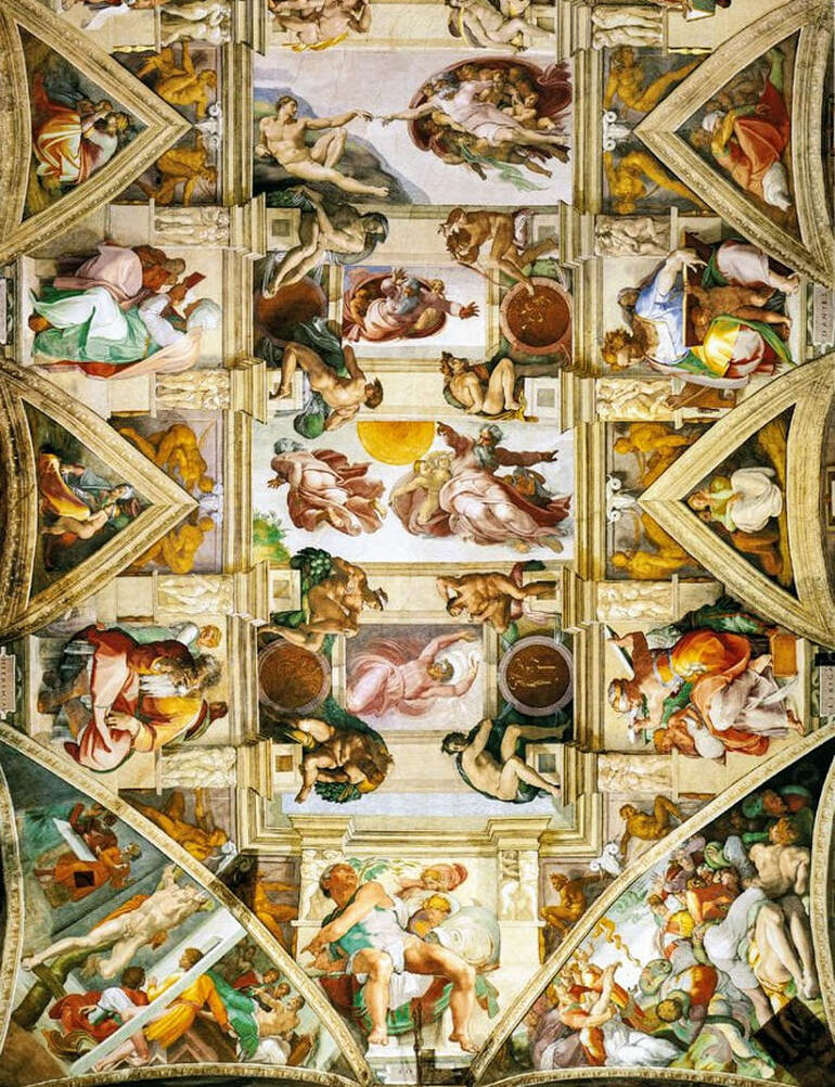 Ceiling of the Sistine Chapel: Western Half