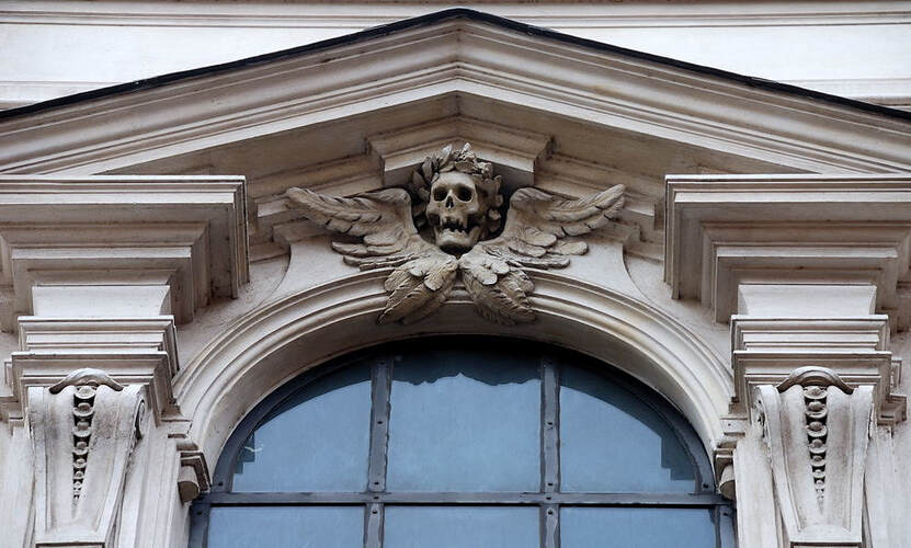 Skull, church of Santa Maria dell' Orazione e Morte, Rome