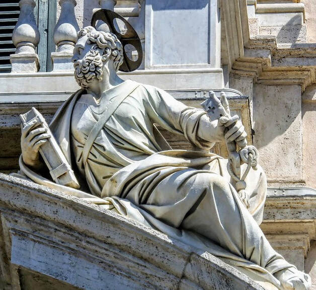 St Peter by Stefano Maderno, Palazzo del Quirinale, Rome