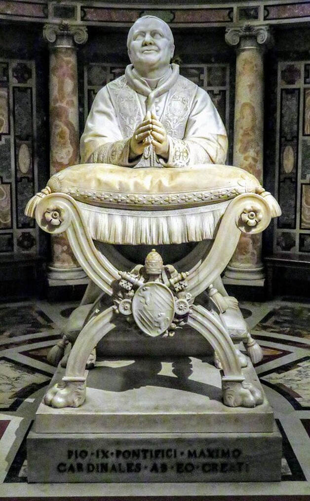 Statue of Pope Pius IX, church of Santa Maria Maggiore, Rome