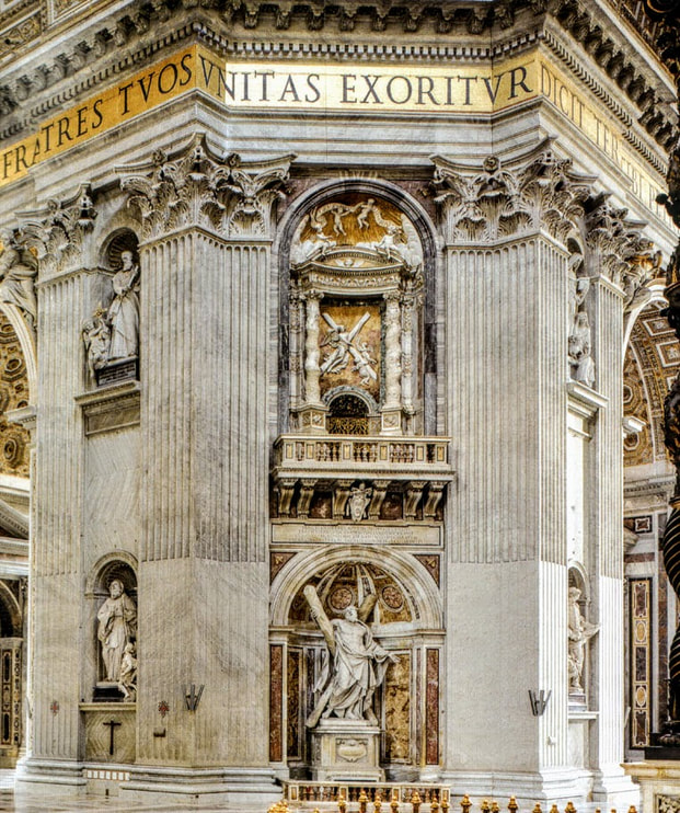 Statue of St Andrew, St Peter's Basilica, RomePicture