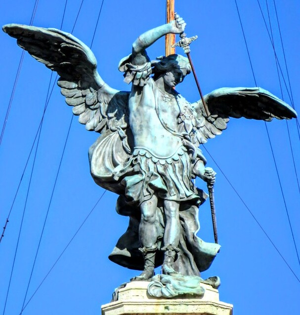Statue of St Michael, Castel Sant' Angelo, Rome