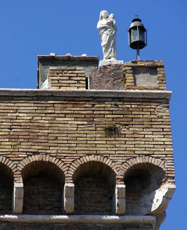 Virgin and Child, Tower of the Monkey, Palazzo Scapucci, Rome