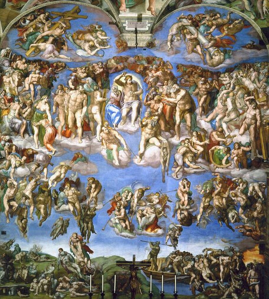 The Last Judgement by Michelangelo, Sistine Chapel, Vatican