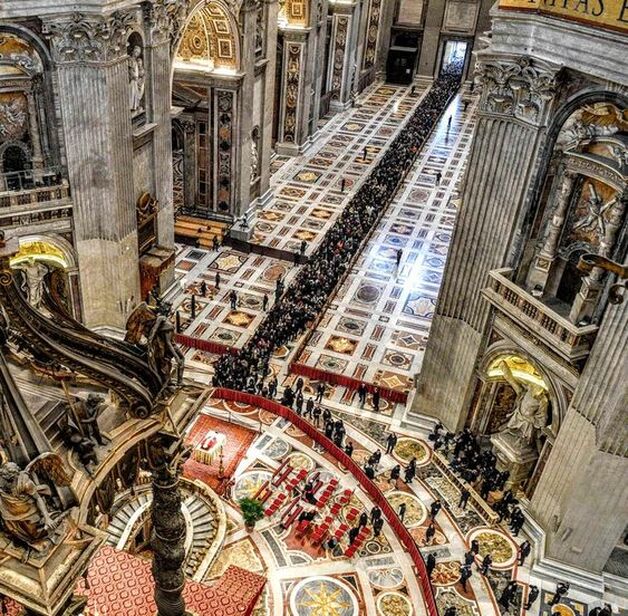 The lying in state of Pope Benedict XVI, St Peter's Basilica, Rome