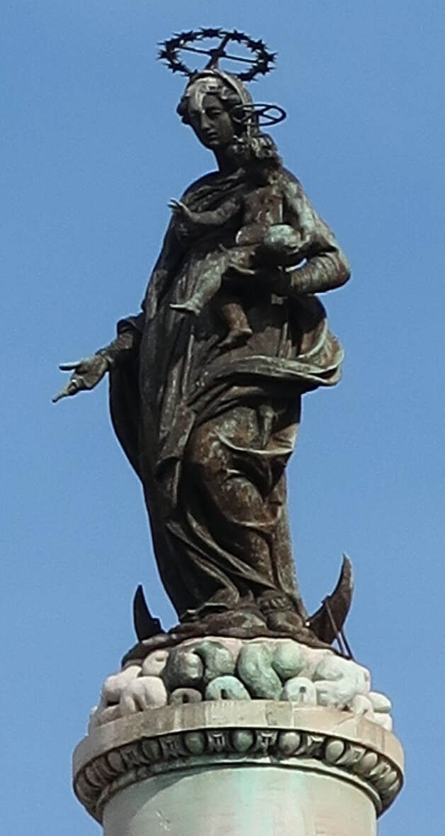 Virgin and Child, Column of Peace, Santa Maria Maggiore, Rome