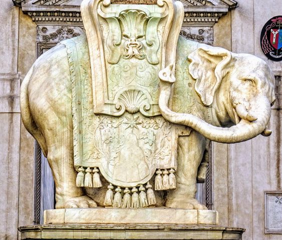 Elephant and Obelisk, Piazza della Minerva, Rome