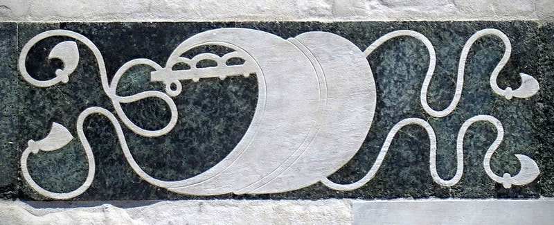 Emblem of Giovanni Rucellai, facade of Santa Maria Novella, Florence