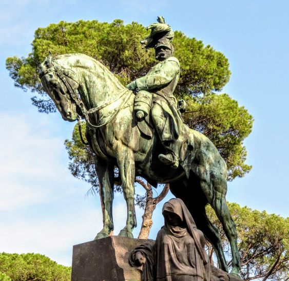 Equestrian statue of King Umberto I (r. 1878-1900), Villa Borghese, Rome