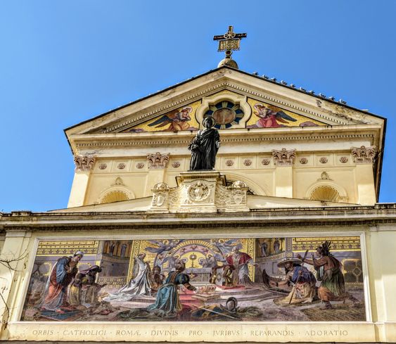 Facade of church of San Gioacchino ai Prati, Rome