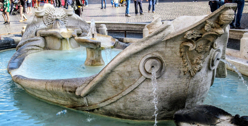 Fontana della Barcaccia, Piazza del Spagna, Rome