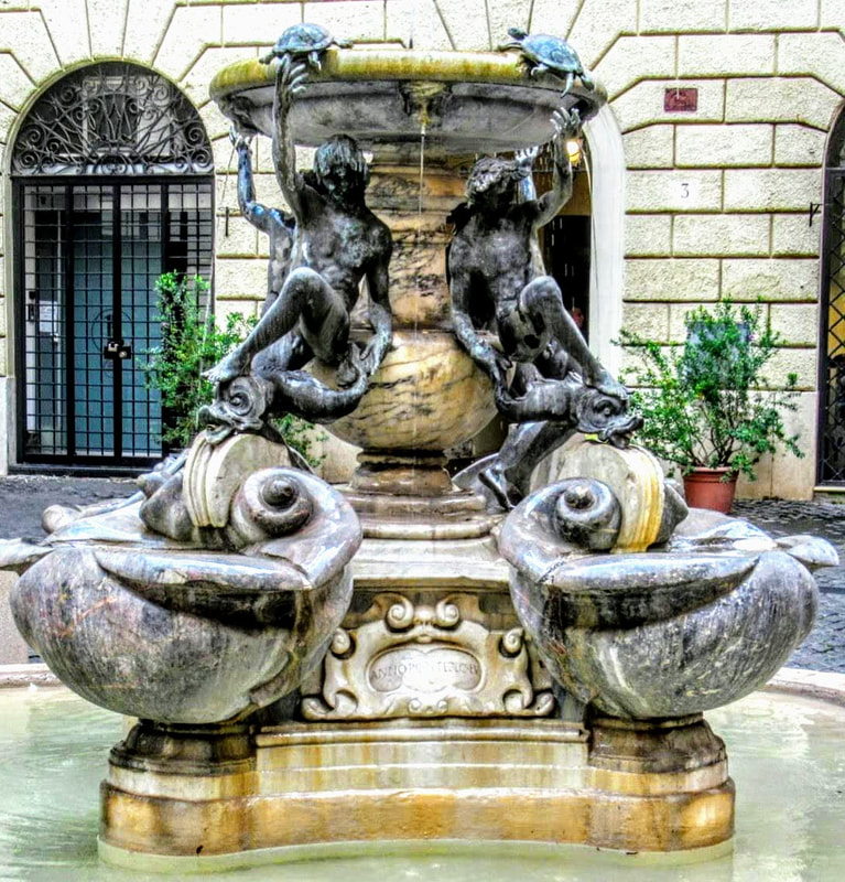 Fontana delle Tartarughe (Fountain of the Turtles), Piazza Mattei, Rome