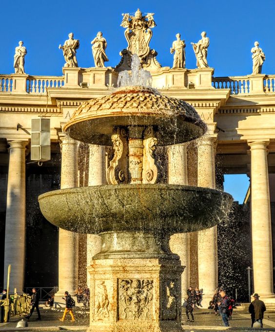 Fountain by Carlo Maderno, St Peter's Square, Rome