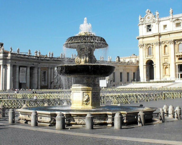 Fountain by Carlo Maderno, St Peter's Square, Rome 