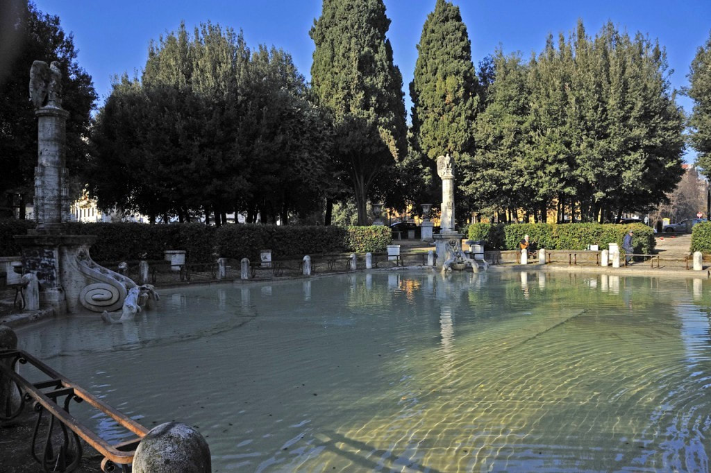 Fountain in Piazza Mazzini, Rome