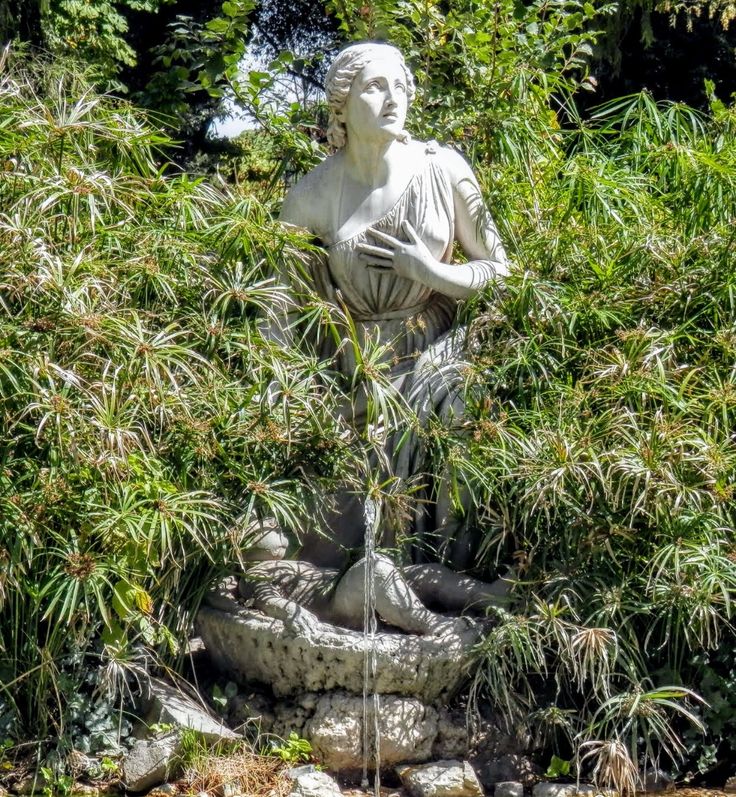 Fountain of Moses in the Bulrushes (1868) by Ascanio di Brazzà, Villa Borghese, Rome